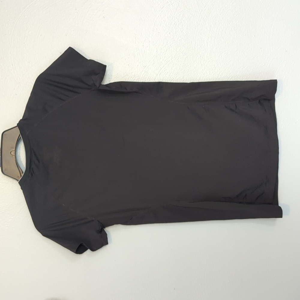 Nike Pro Combat Tee Fitted V Neck Basic Black Women's Dri-Fit Tee Small S - Picture 7 of 10